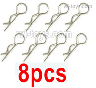 UDIRC 1604 Parts R-Clips,Fixed clips for the Body shell cover(8pcs).The kit number is 1601-002, UDIRC 1/16 RC Rally Car Replacement Accesories.