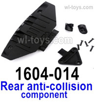 UDIRC 1604 Parts Rear anti-collision components.The kit number is 1604-014, UDIRC 1/16 RC Rally Car Replacement Accesories.