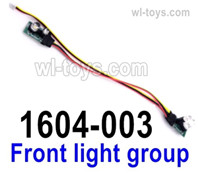 UDIRC 1604 Parts Front light group.The kit number is 1601-003, UDIRC 1/16 RC Rally Car Replacement Accesories.