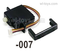 UDIRC 1607 Parts Steering Servo and Servo Seat.The kit number is 1601-007, UDIRC 1/16 RC Rally Car Replacement Accesories.