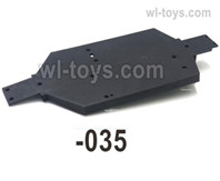 UDIRC 1607 Parts Chassis.The bottom frame.The kit number is 1601-035, UDIRC 1/16 RC Rally Car Replacement Accesories.