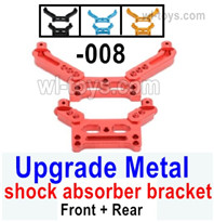 UDIRC 1607 Parts Upgrade Metal shock absorber bracket.1603-008.Front and Rear.Total 4 Color you can choose.The Blue,Black.Golden and The Red Color.UDIRC 1;16 RC Racing Truck Upgrade Replacement Accesories.