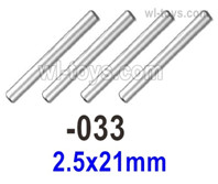 UDIRC 1608 Parts Optical axis.The kit number is 1601-033.The size is 2.5x21mm. Total includes 4pcs., UDI RC 1/16 RC Rally Car Replacement Accesories.