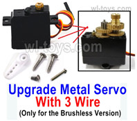 UDIRC 1608 Parts Upgrade Metal Servo with 3 wire. Only be used for the Brushless Version. UDIRC 1;16 RC Racing Truck Upgrade Replacement Accesories.<br>Before you buy the servo.please confirm your rc car is Brushless Version RC Car.