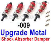 UDIRC 1608 Parts Upgrade Metal Shock absorber Damper.Total 4pcs.The color is Red,It includes 2pcs Front and 2pcs Rear Shock absorber.The kit number is 1601-008 +009. UDIRC 1;16 RC Racing Truck Upgrade Replacement Accesories.