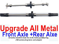 WPL B-16 B16 Parts-08-05 Upgrade All Metal Front and rear axle shaft(Directlry install,Include the shaft,metal gear,Bearing),WPL B-16 B16 RC Car Parts,WPL 6X6 Parts,WPL B16 B-16 RC Military Truck Spare parts Accessories,WPL 1:16 Off-road Truck Parts
