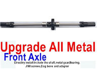 WPL B-16 B16 Parts-08-07 Upgrade All Metal Front axle shaft(Directlry install,Include the shaft,metal gear,Bearing),WPL B-16 B16 RC Car Parts,WPL 6X6 Parts,WPL B16 B-16 RC Military Truck Spare parts Accessories,WPL 1:16 Off-road Truck Parts