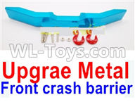 WPL B-16 B16 Parts-20-05 Upgrade Metal Front crash barrier-Blue,WPL B-16 B16 RC Car Parts,WPL 6X6 Parts,WPL B16 B-16 RC Military Truck Spare parts Accessories,WPL 1:16 Off-road Truck Parts