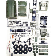 WPL B-36 B36 URAL-4360 Spare Parts-01-05 KIT version,empty car version need to assemble yourself(without electronic components,Also the Remote control,battery,USB charging cable, etc. are not included),WPL B-36 B36 RC Car Parts,WPL Parts,WPL B-36 B36 RC Military Truck Spare parts Accessories,WPL 6X6 1:16 Off-road Truck Parts
