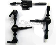 WPL B-36 B36 URAL-4360 Spare Parts-05-01 Front axle + Rear axle+ Drive gear box,WPL B-36 B36 RC Car Parts,WPL Parts,WPL B-36 B36 RC Military Truck Spare parts Accessories,WPL 6X6 1:16 Off-road Truck Parts