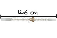 WPL B-36 B36 URAL-4360 Spare Parts-08-03 Front axle shaft with copper teeth,WPL B-36 B36 RC Car Parts,WPL Parts,WPL B-36 B36 RC Military Truck Spare parts Accessories,WPL 6X6 1:16 Off-road Truck Parts