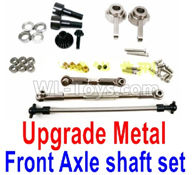 WPL B-36 B36 URAL-4360 Spare Parts-08-10 Upgrade Front All Metal Axle shaft Set-Silver,WPL B-36 B36 RC Car Parts,WPL Parts,WPL B-36 B36 RC Military Truck Spare parts Accessories,WPL 6X6 1:16 Off-road Truck Parts