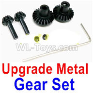 WPL B-36 B36 URAL-4360 Spare Parts-08-13 Upgrade Metal Gear set(Total 4pcs) with Wrench and JIMI Screws-Black color,WPL B-36 B36 RC Car Parts,WPL Parts,WPL B-36 B36 RC Military Truck Spare parts Accessories,WPL 6X6 1:16 Off-road Truck Parts