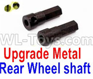 WPL B-36 B36 URAL-4360 Spare Parts-08-18 Upgrade Metal Rear Wheel shaft(2pcs),WPL B-36 B36 RC Car Parts,WPL Parts,WPL B-36 B36 RC Military Truck Spare parts Accessories,WPL 6X6 1:16 Off-road Truck Parts