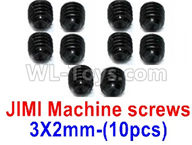 WPL B-36 B36 URAL-4360 Spare Parts-08-21 JIMI Machine screws(3X2mm)-10pcs,WPL B-36 B36 RC Car Parts,WPL Parts,WPL B-36 B36 RC Military Truck Spare parts Accessories,WPL 6X6 1:16 Off-road Truck Parts