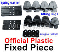 WPL B-36 B36 URAL-4360 Spare Parts-10-01 Official Plastic Fixed piece(Include lifting lugs(8pcs)+Spring Fixed piece(8pcs)+Fixed Sea(4pcs)),WPL B-36 B36 RC Car Parts,WPL Parts,WPL B-36 B36 RC Military Truck Spare parts Accessories,WPL 6X6 1:16 Off-road Truck Parts