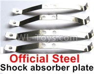 WPL B-36 B36 URAL-4360 Spare Parts-10-05 Official Steel shock absorber plate,Leaf spring shock absorber(4pcs),WPL B-36 B36 RC Car Parts,WPL Parts,WPL B-36 B36 RC Military Truck Spare parts Accessories,WPL 6X6 1:16 Off-road Truck Parts