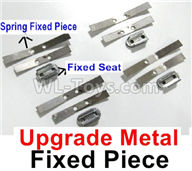 WPL B-36 B36 URAL-4360 Spare Parts-11-01 Upgrade Spring fixing piece+ Upgrade Steel plate fixing seat-For Six-drive military truck,WPL B-36 B36 RC Car Parts,WPL Parts,WPL B-36 B36 RC Military Truck Spare parts Accessories,WPL 6X6 1:16 Off-road Truck Parts
