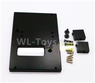 WPL B-36 B36 URAL-4360 Spare Parts-18-05 Upgrade Metal Servo Fixed seat,Servo Frame-Black,WPL B-36 B36 RC Car Parts,WPL Parts,WPL B-36 B36 RC Military Truck Spare parts Accessories,WPL 6X6 1:16 Off-road Truck Parts