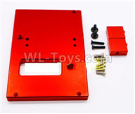 WPL B-36 B36 URAL-4360 Spare Parts-18-06 Upgrade Metal Servo Fixed seat,Servo Frame-Red,WPL B-36 B36 RC Car Parts,WPL Parts,WPL B-36 B36 RC Military Truck Spare parts Accessories,WPL 6X6 1:16 Off-road Truck Parts