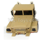 WPL B-36 B36 URAL-4360 Spare Parts-36-01 Front car head cover-Yelllow,WPL B-36 B36 RC Car Parts,WPL Parts,WPL B-36 B36 RC Military Truck Spare parts Accessories,WPL 6X6 1:16 Off-road Truck Parts
