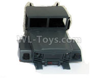 WPL B-36 B36 URAL-4360 Spare Parts-36-02 Front car head cover-Green,WPL B-36 B36 RC Car Parts,WPL Parts,WPL B-36 B36 RC Military Truck Spare parts Accessories,WPL 6X6 1:16 Off-road Truck Parts