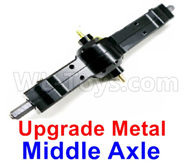WPL B16 Parts-06-07 Upgrade Metal Middle axle-Black color,WPL B16 B-16 RC Car Parts,WPL 6X6 Parts,WPL B16 B-16 RC Military Truck Spare parts Accessories,WPL 1:16 Off-road Truck Parts