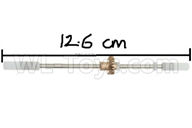 WPL B16 Parts-08-03 Front axle shaft with copper teeth,WPL B16 B-16 RC Car Parts,WPL 6X6 Parts,WPL B16 B-16 RC Military Truck Spare parts Accessories,WPL 1:16 Off-road Truck Parts