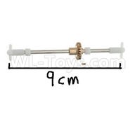 WPL B16 Parts-08-04 Rear axle shaft with copper teeth,WPL B16 B-16 RC Car Parts,WPL 6X6 Parts,WPL B16 B-16 RC Military Truck Spare parts Accessories,WPL 1:16 Off-road Truck Parts