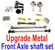 WPL B16 Parts-08-08 Upgrade Front All Metal Axle shaft Set-Silver,WPL B16 B-16 RC Car Parts,WPL 6X6 Parts,WPL B16 B-16 RC Military Truck Spare parts Accessories,WPL 1:16 Off-road Truck Parts