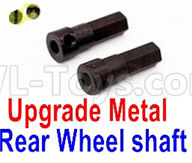WPL B16 Parts-08-18 Upgrade Metal Rear Wheel shaft(2pcs),WPL B16 B-16 RC Car Parts,WPL 6X6 Parts,WPL B16 B-16 RC Military Truck Spare parts Accessories,WPL 1:16 Off-road Truck Parts