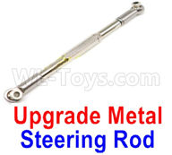 WPL B16 Parts-08-24 Upgrade Metal Steering Rod(1pcs)-Silver,WPL B16 B-16 RC Car Parts,WPL 6X6 Parts,WPL B16 B-16 RC Military Truck Spare parts Accessories,WPL 1:16 Off-road Truck Parts