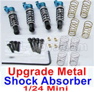 WPL B16 Parts-09-07 Upgrade Metal absorber(4pcs)-Also include the screws and 8pcs spring-33mm length between the two hole,WPL B16 B-16 RC Car Parts,WPL 6X6 Parts,WPL B16 B-16 RC Military Truck Spare parts Accessories,WPL 1:16 Off-road Truck Parts