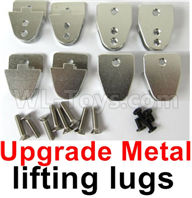 WPL B16 Parts-11-03 Upgrade All metal lifting lugs(8pcs), upgrade metal parts For 4 or 6 Drive Miltary truck,WPL B16 B-16 RC Car Parts,WPL 6X6 Parts,WPL B16 B-16 RC Military Truck Spare parts Accessories,WPL 1:16 Off-road Truck Parts