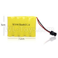 WPL B16 Parts-14-01 Official 6V 700MAH Battery(1pcs)-7.2X5CM,WPL B16 B-16 RC Car Parts,WPL 6X6 Parts,WPL B16 B-16 RC Military Truck Spare parts Accessories,WPL 1:16 Off-road Truck Parts