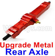 WPL C14 C-14 Hercules Parts-06-16 Upgrade Metal Rear axle-Red colorWPL C14 C-14 RC Car Parts,WPL Hercules Parts,WPL C14 C-14 RC Military Truck Spare parts Accessories,WPL 4X4 1:16 Off-road Truck Parts