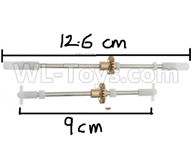 WPL C14 C-14 Hercules Parts-08-02 Upgrade Front and rear axle shaft with copper teeth, Upgrade metal tooth straight shaftWPL C14 C-14 RC Car Parts,WPL Hercules Parts,WPL C14 C-14 RC Military Truck Spare parts Accessories,WPL 4X4 1:16 Off-road Truck Parts