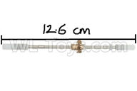 WPL C14 C-14 Hercules Parts-08-03 Front axle shaft with copper teethWPL C14 C-14 RC Car Parts,WPL Hercules Parts,WPL C14 C-14 RC Military Truck Spare parts Accessories,WPL 4X4 1:16 Off-road Truck Parts