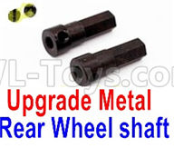 WPL C14 C-14 Hercules Parts-08-18 Upgrade Metal Rear Wheel shaft(2pcs)WPL C14 C-14 RC Car Parts,WPL Hercules Parts,WPL C14 C-14 RC Military Truck Spare parts Accessories,WPL 4X4 1:16 Off-road Truck Parts