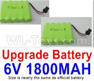 WPL C14 C-14 Hercules Parts-14-06 Upgrade 6V 1800MAH Battery(2pcs)-Size-7X5cmWPL C14 C-14 RC Car Parts,WPL Hercules Parts,WPL C14 C-14 RC Military Truck Spare parts Accessories,WPL 4X4 1:16 Off-road Truck Parts