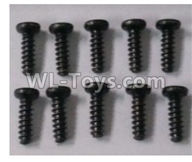 Wltoys 10402 12401.0254 Round head self tapping screw(10pcs)-ST2.5X8PWM-W6,Wltoys 10402 RC Car Parts,High speed 1:10 Scale 4wd,10402 Electric Power On Road Drift Racing Truck Car Parts