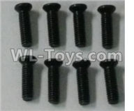 Wltoys 10402 12428.0114 Cross countersunk head screw(8pcs)-2.5X8KM-D4.5,Wltoys 10402 RC Car Parts,High speed 1:10 Scale 4wd,10402 Electric Power On Road Drift Racing Truck Car Parts