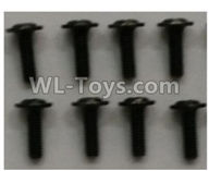 Wltoys 10402 12428.0125 Crosshead head with Media screw(8pcs)-ST3x10PB-D5.5,Wltoys 10402 RC Car Parts,High speed 1:10 Scale 4wd,10402 Electric Power On Road Drift Racing Truck Car Parts