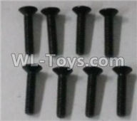 Wltoys 10402 18428.0426 Cross countersunk head screw(8pcs)-2X10KM-D4,Wltoys 10402 RC Car Parts,High speed 1:10 Scale 4wd,10402 Electric Power On Road Drift Racing Truck Car Parts
