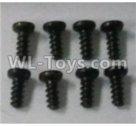 Wltoys 10402 18428-B.0554 Round head screw(8pcs)-ST2.3x4PB-D3.5,Wltoys 10402 RC Car Parts,High speed 1:10 Scale 4wd,10402 Electric Power On Road Drift Racing Truck Car Parts