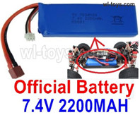 Wltoys 104019 Upgrade Battery Parts 7.4V 2200mah 25C Battery.Total 1pcs.100X33X15mm.115.5g.Wltoys 104019 1/10 Parts, Wltoys 104019 RC Car Accessories.