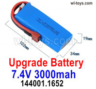 Wltoys 104019 Upgrade Parts 7.4V 3000mah Battery.144001.1652.Wltoys 104019 1/10 Parts, Wltoys 104019 RC Car Accessories.