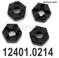 Wltoys 104019 Parts 1241.0214 Hex wheel Seat,Wheel Adapter.Total 4pcs.Wltoys 104019 1/10 Parts, Wltoys 104019 RC Car Accessories.