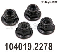 Wltoys 104019 Parts M4 flange Anti-Nut.104019.2278.Total 4pcs.Wltoys 104019 1/10 Parts, Wltoys 104019 RC Car Accessories.