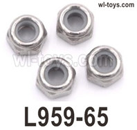 Wltoys 104019 Parts L959-65 M4 Anti-Nut.Total 4pcs.Wltoys 104019 1/10 Parts, Wltoys 104019 RC Car Accessories.